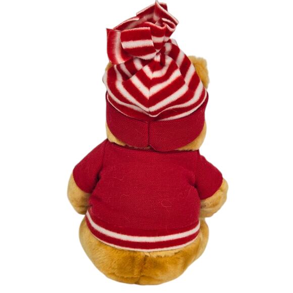 Disney Store Winnie the Pooh Plush 12" Snowman Sweater‎ Winter Hat Holiday - Picture 6 of 8